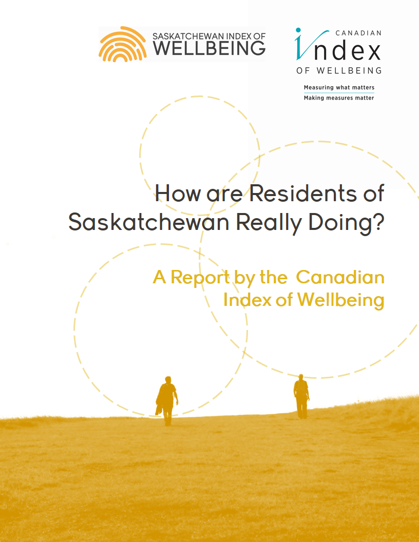Saskatchewan Index Report 2019 yellow and white front cover