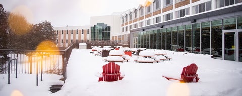 Grebel patio furniture burried in snow