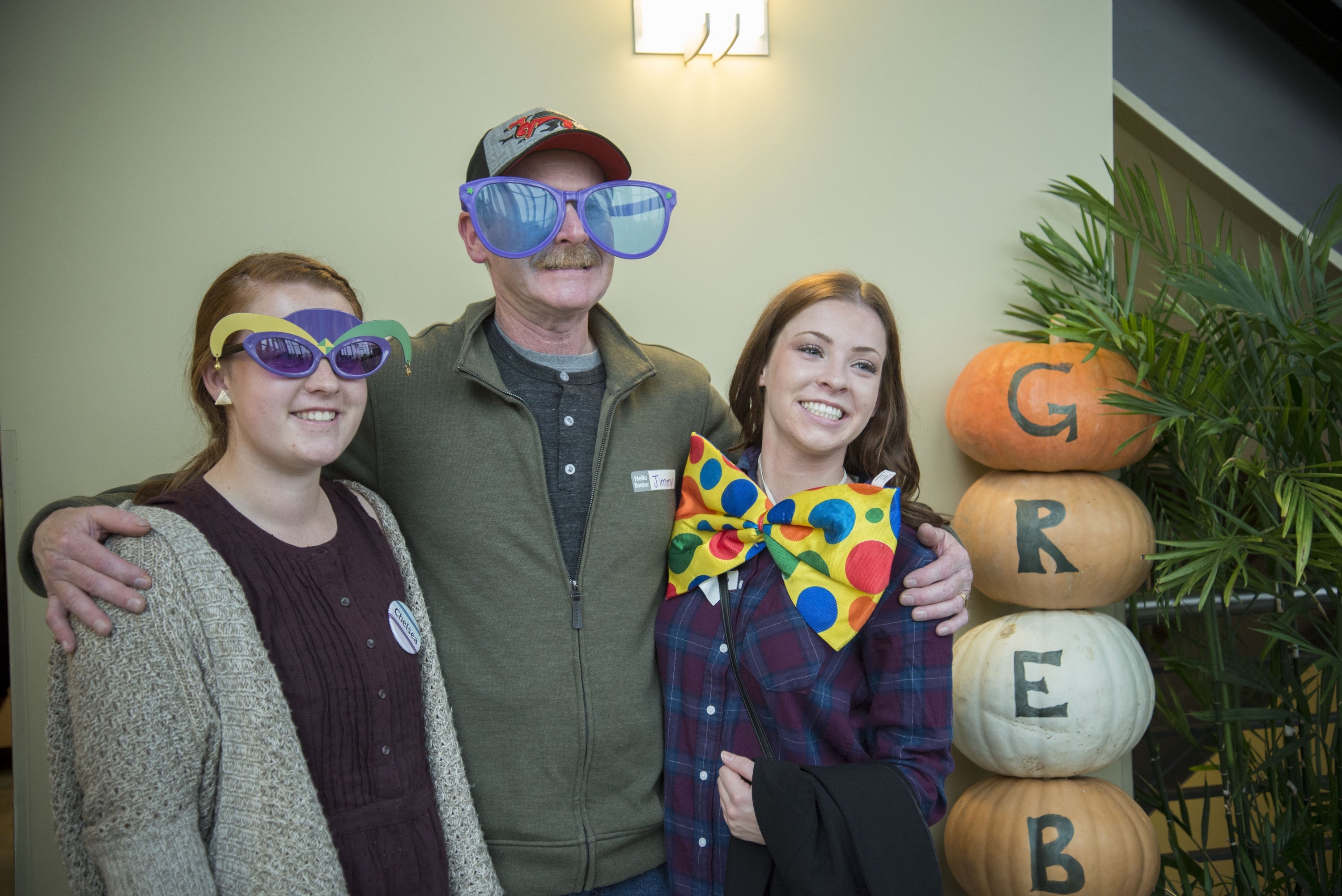 Students with a parent participating in Taste of Grebel activities