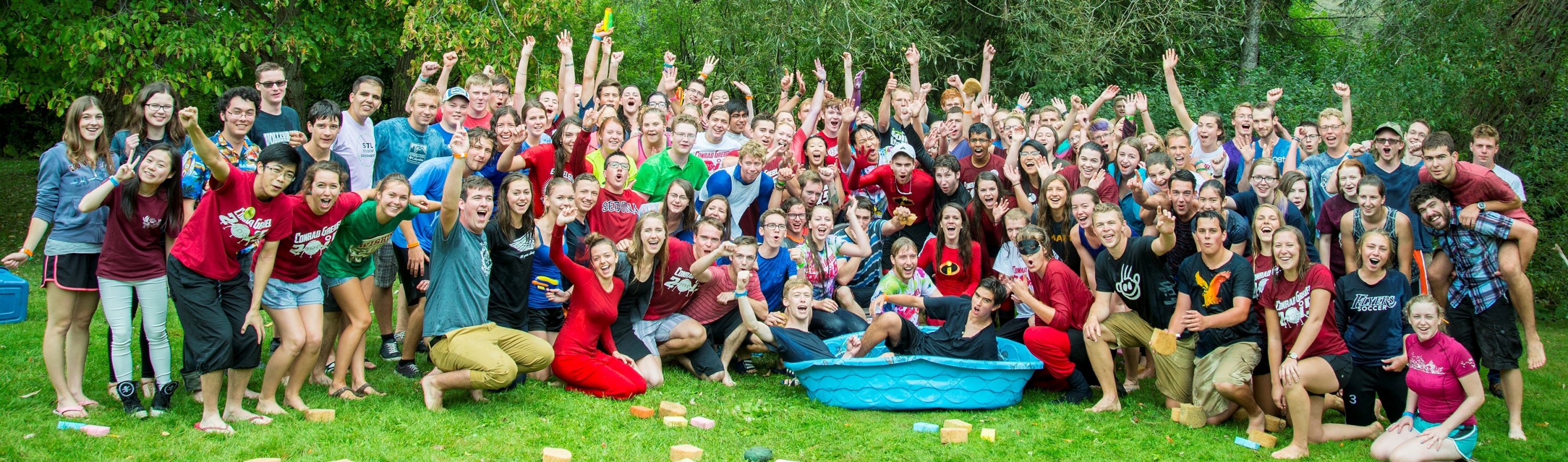 group photo of Grebel students during orientation week 