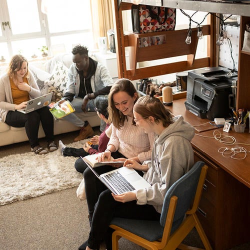 Student in Grebel rooms