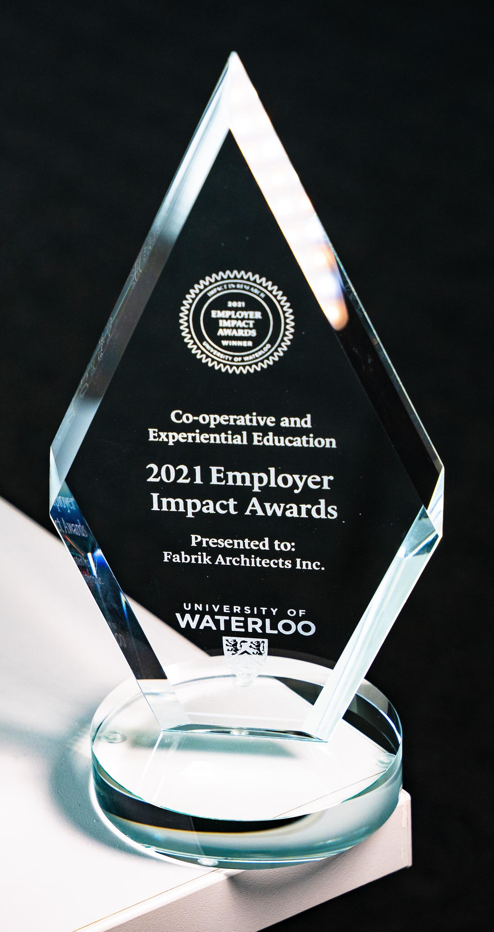 2021 Co-operative and Experiential Education (CEE) Employer Impact Award
