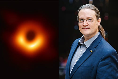 Waterloo Professor and Physicist Avery Broderick helps capture first image of a black hole and unveils it to the world April 10, 2019.