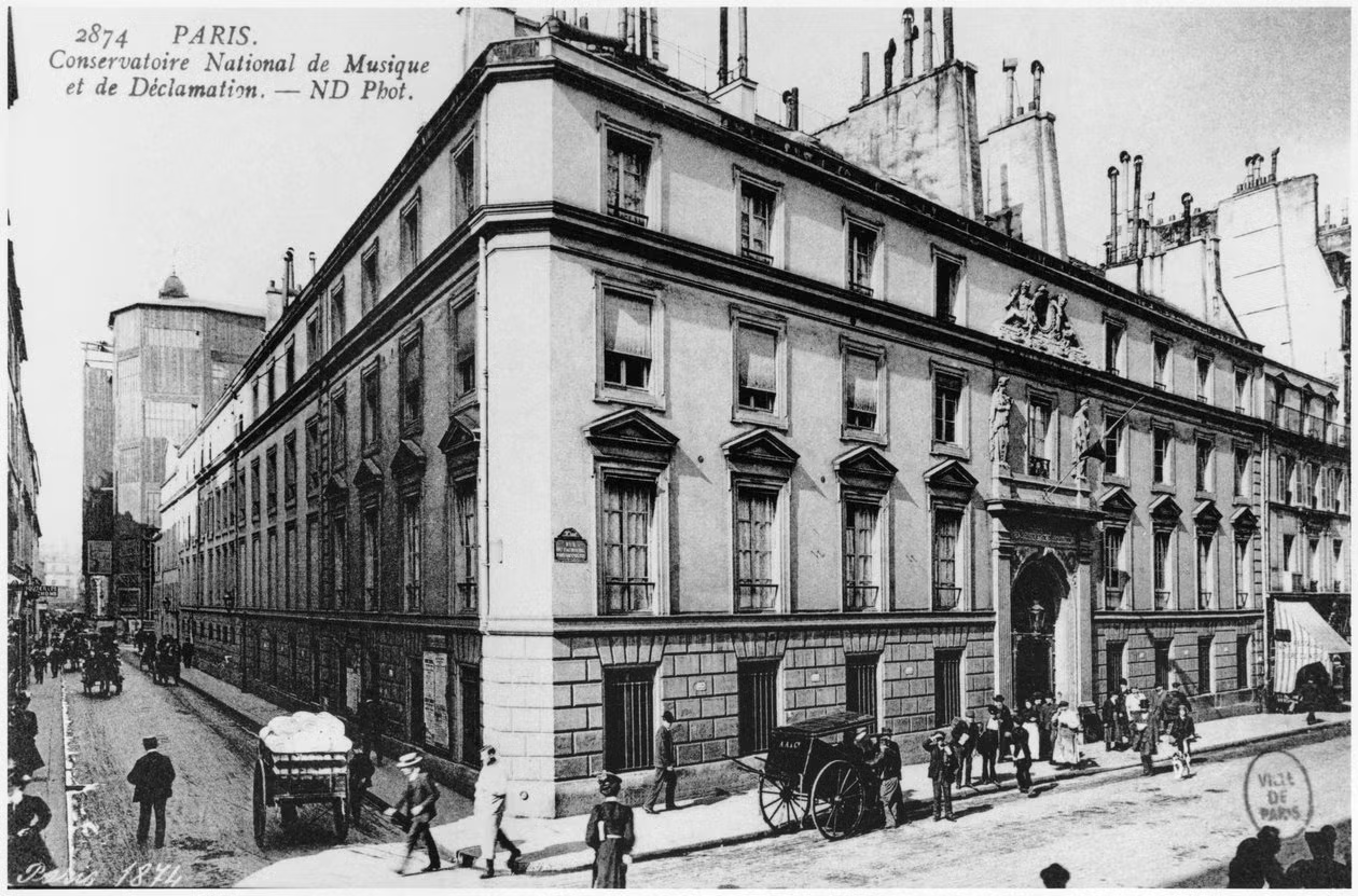 The Conservatoire de Paris building as it appeared in the 1800s.