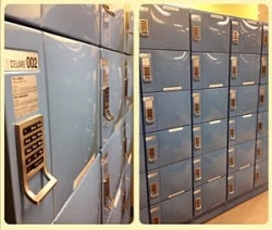 lockers on the sixth floor