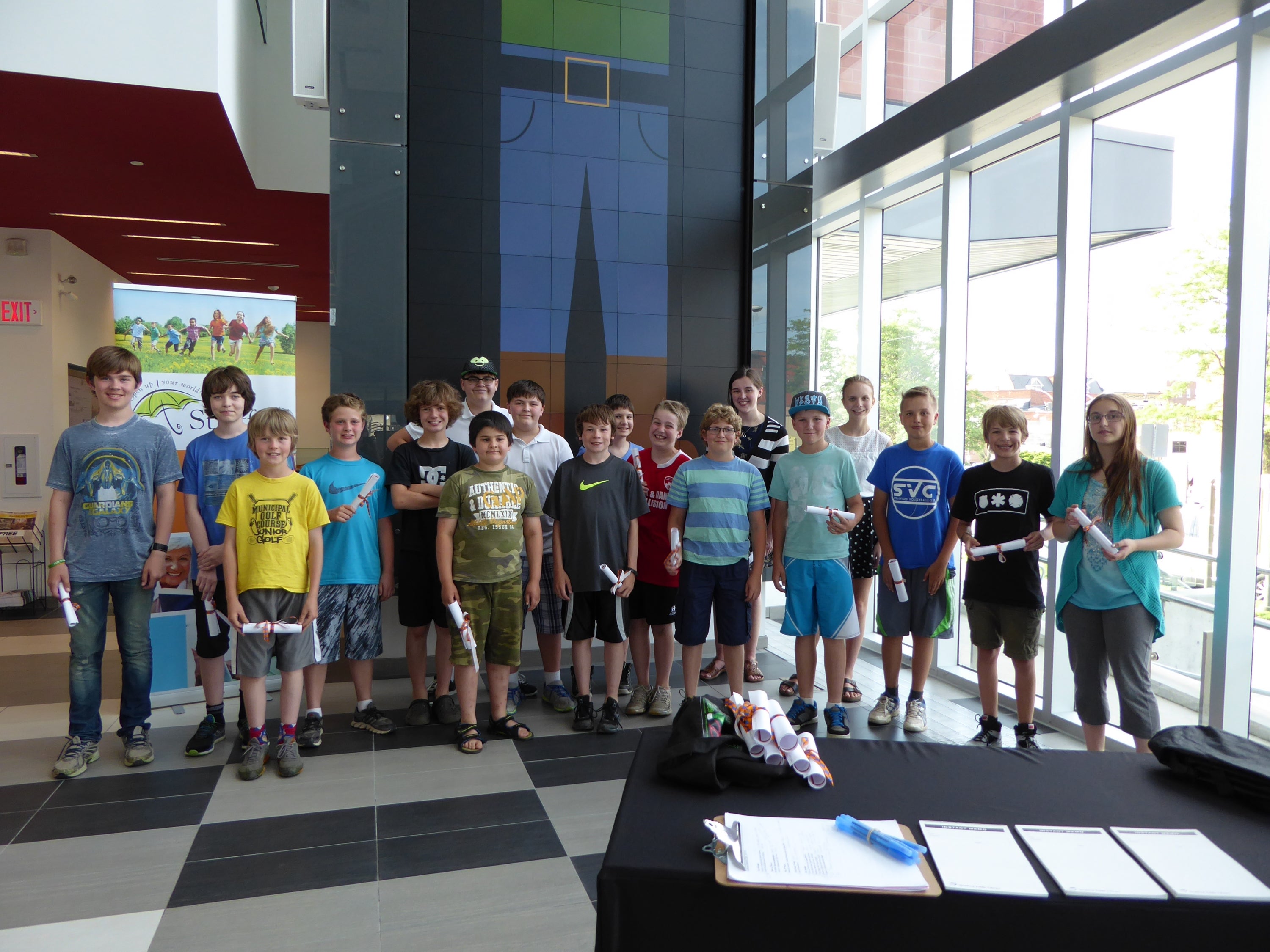Participants in the Code-a-Character program